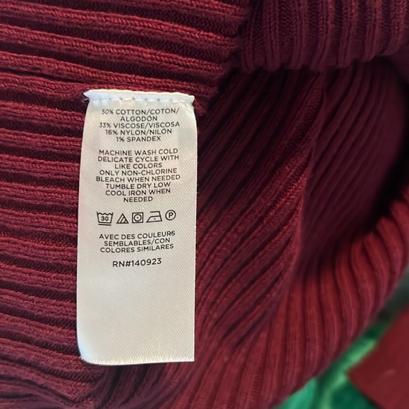 LOFT V-neck Ribbed Cardigan Top Sz. M - Picture 6 of 6